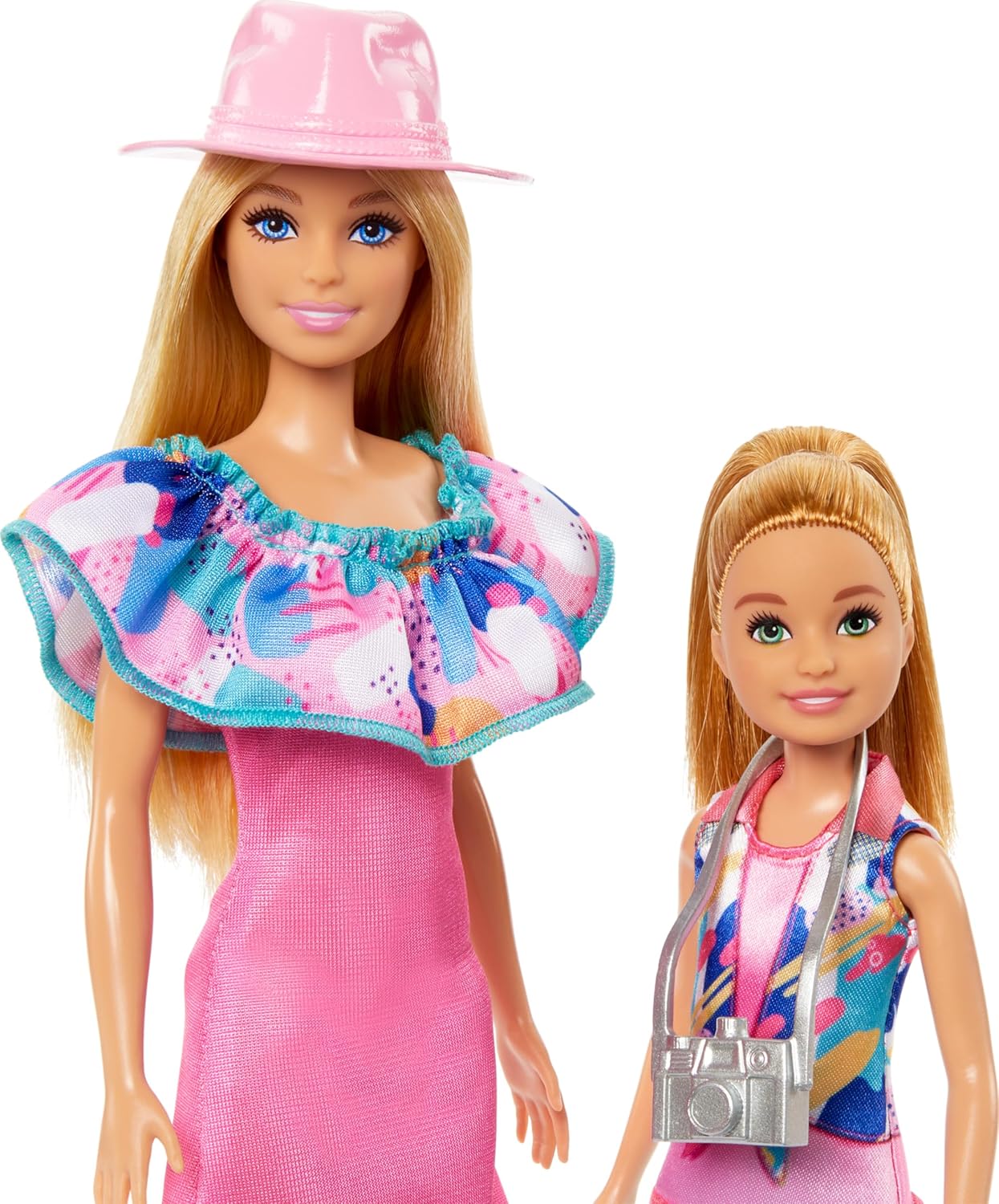 Barbie Stacie Doll Set with 2 Pet Dogs Dolls with Blonde Hair Blue Eyes Summer Clothes