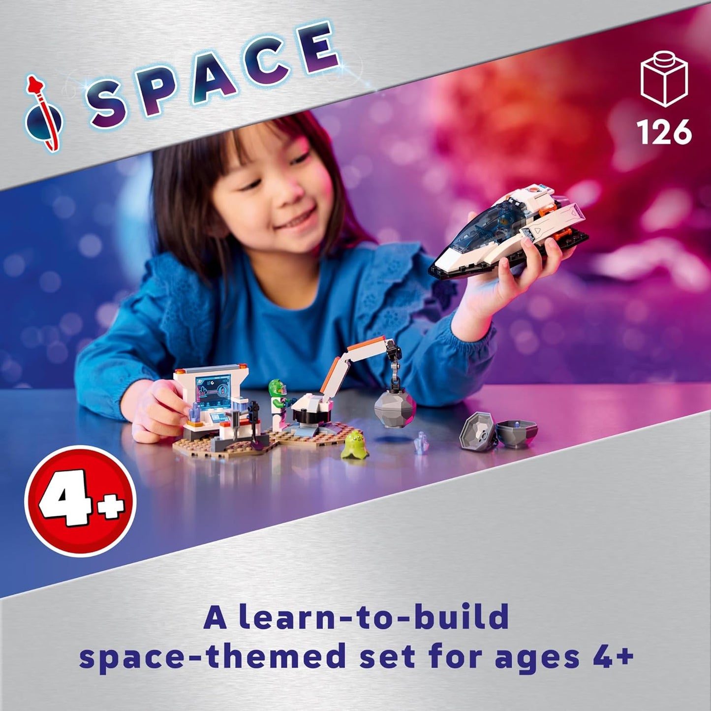LEGO City Spaceship and Asteroid Discovery Toy Building Set
