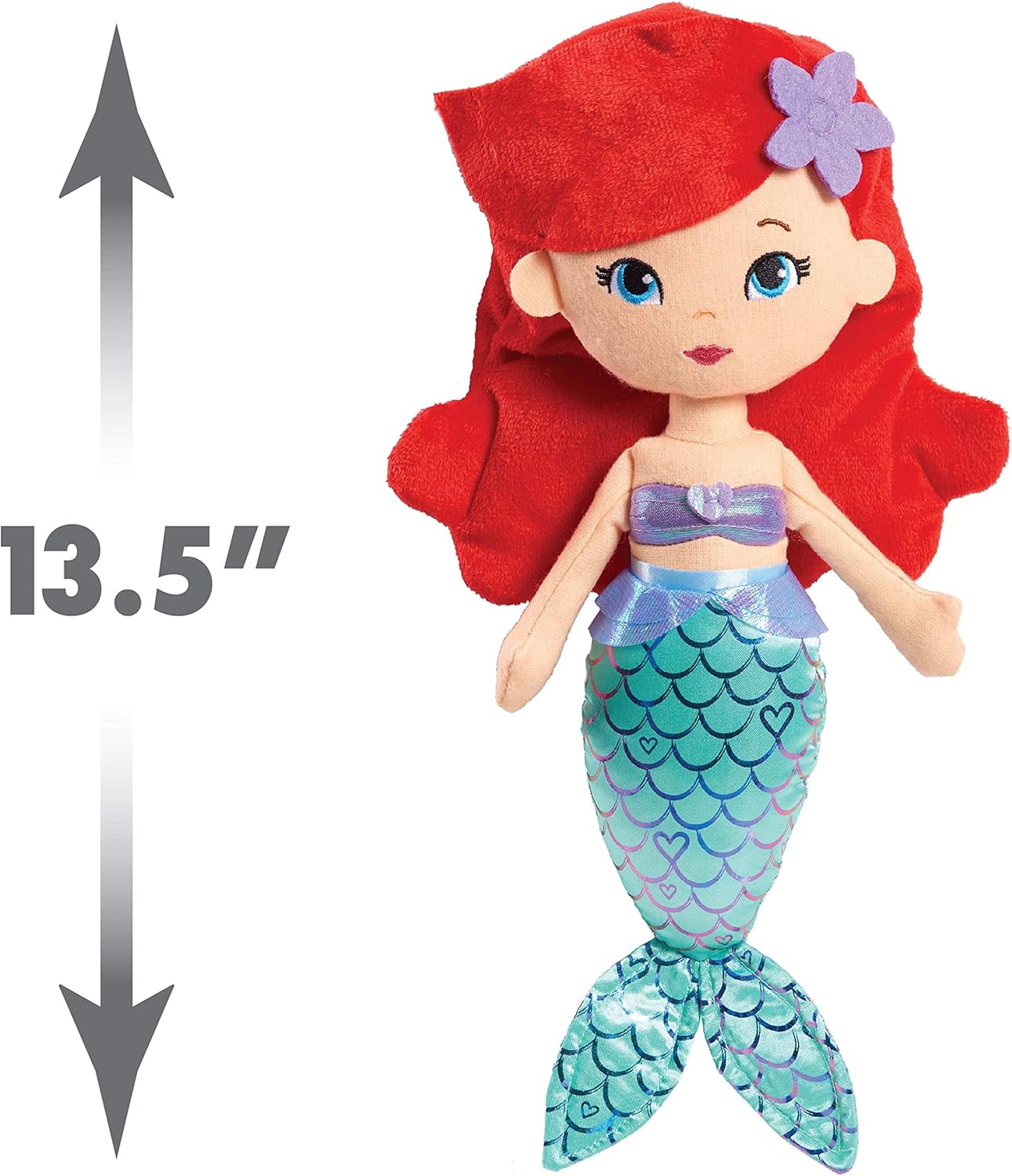 Disney Princess So Sweet Princess Ariel 13.5-Inch Plush with Red Hair The Little Mermaid