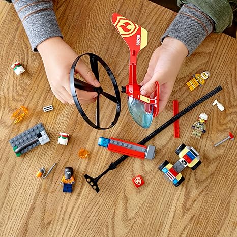 LEGO City Fire Helicopter Response 60248 Firefighter Toy Fun Building Set for 93 Pieces