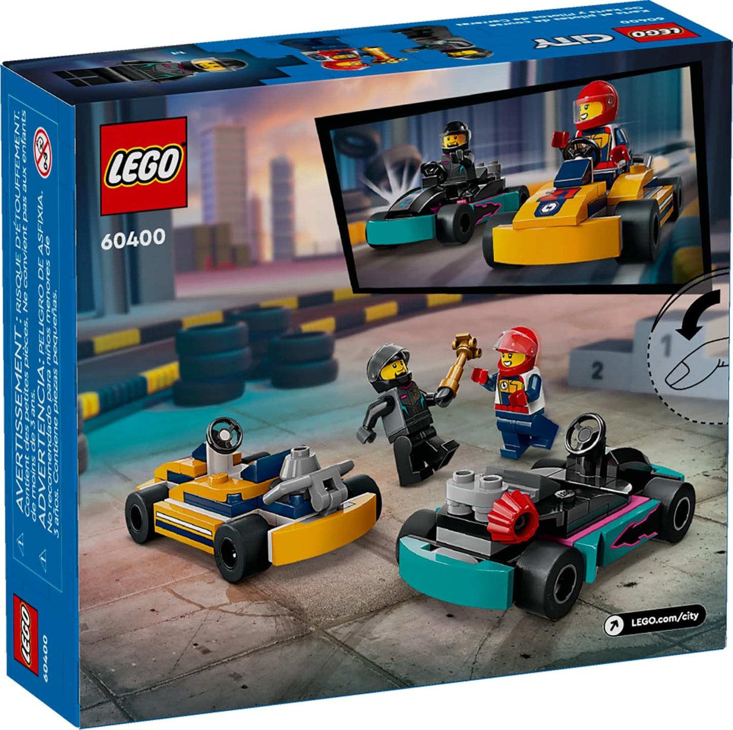 LEGO City Go-Karts and Race Drivers Toy Playset
