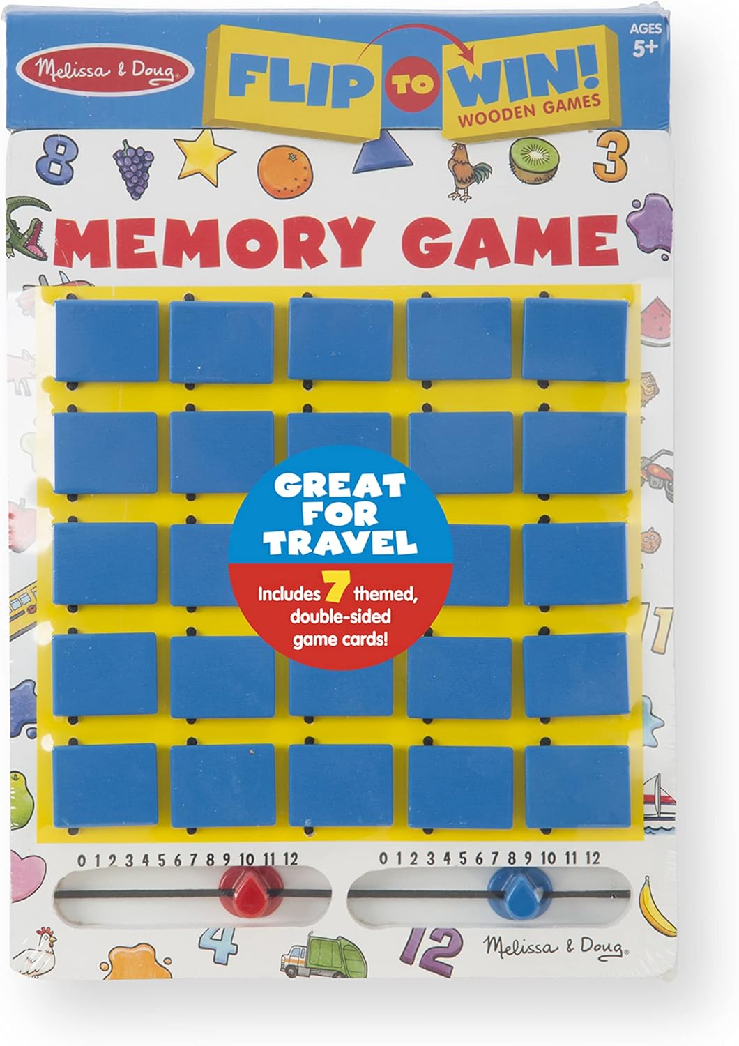 Melissa & Doug Melissa Doug Flip to Win Travel Memory Game - Wooden Game Board 7