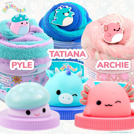 Squishmallows Original Squishmallows Premium Cloud Slime 3-Pack 9 Add Ins 8 oz. Fluffy