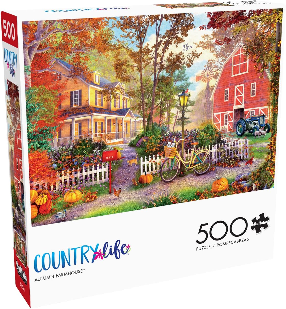 Buffalo Games Buffalo - Dominic Davison - Autumn Farmhouse - 500 Piece Jigsaw Puzzle