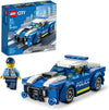 LEGO City Police Car Toy 60312 for 5 Plus Years Old with Officer Minifigure Small Adventures Series Car Chase Building Set
