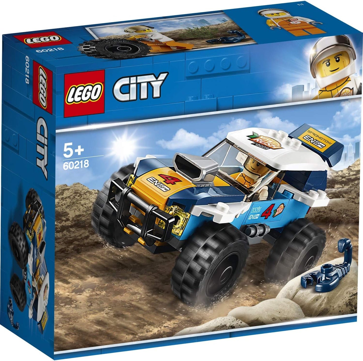 LEGO City Great Vehicles Desert Rally Racer 60218 Building Kit 75 Pieces