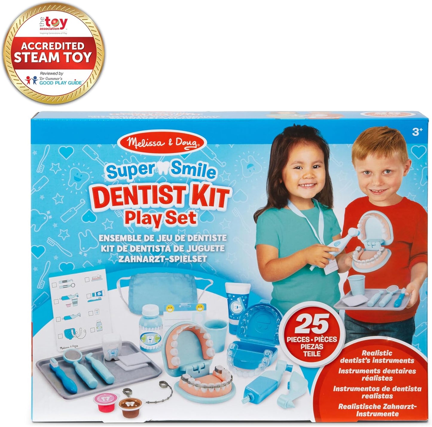 Melissa & Doug Melissa Doug Super Smile Dentist Kit With of Teeth And Dental 25 Toy