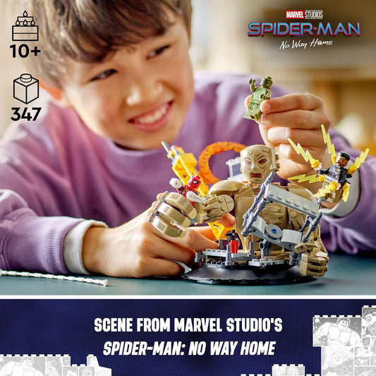 LEGO Marvel Spider-Man vs. Sandman Final Battle Building Toy Set with Spider-Man Figure