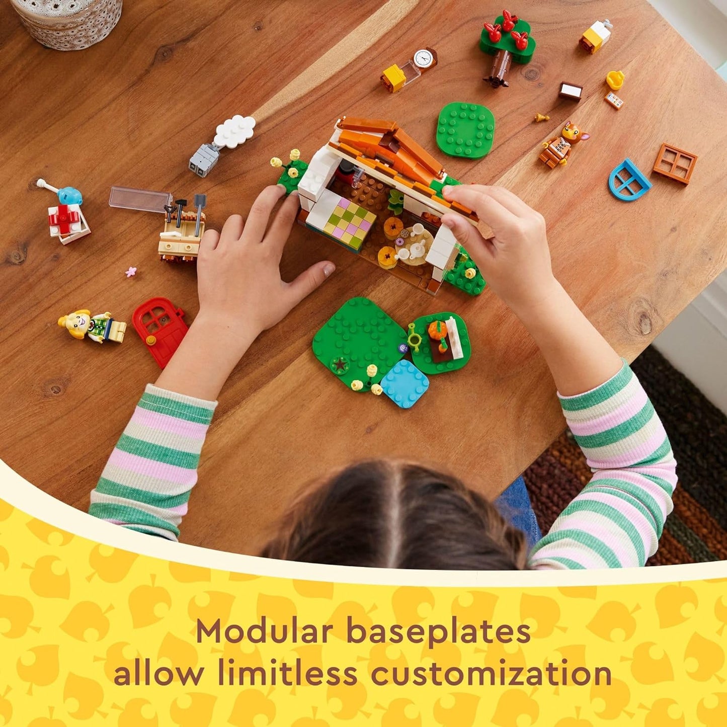 LEGO Animal Crossing Isabelle's House Visit Buildable Creative Toy for Includes Fauna and