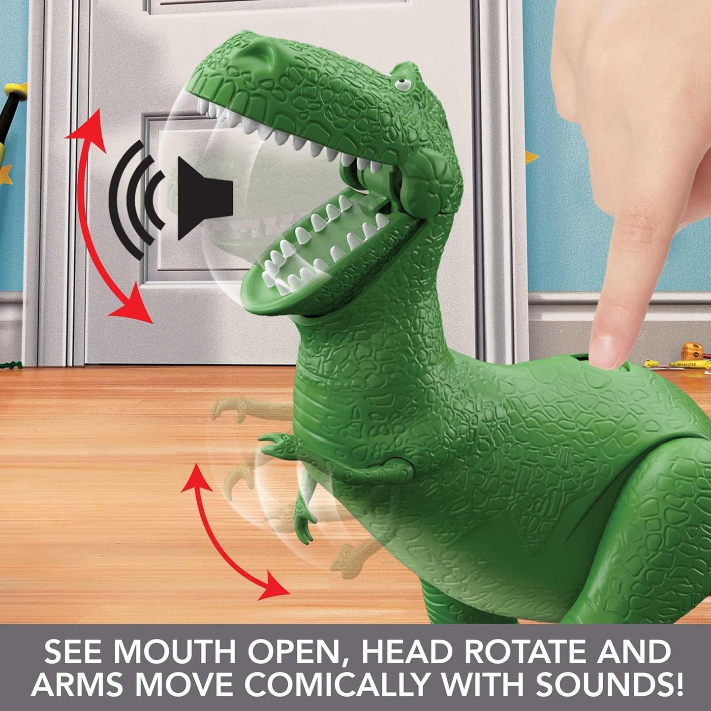 Mattel Disney and Pixar Toy Story Talking Dinosaur Action Figure with Movng Arms Roarin'