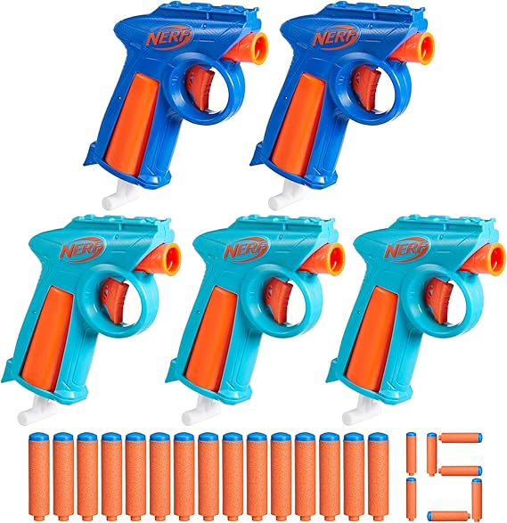 Nerf N Series Party Pack Includes 5 N Series Flex Blasters 15 N1 Darts Compatible Only N