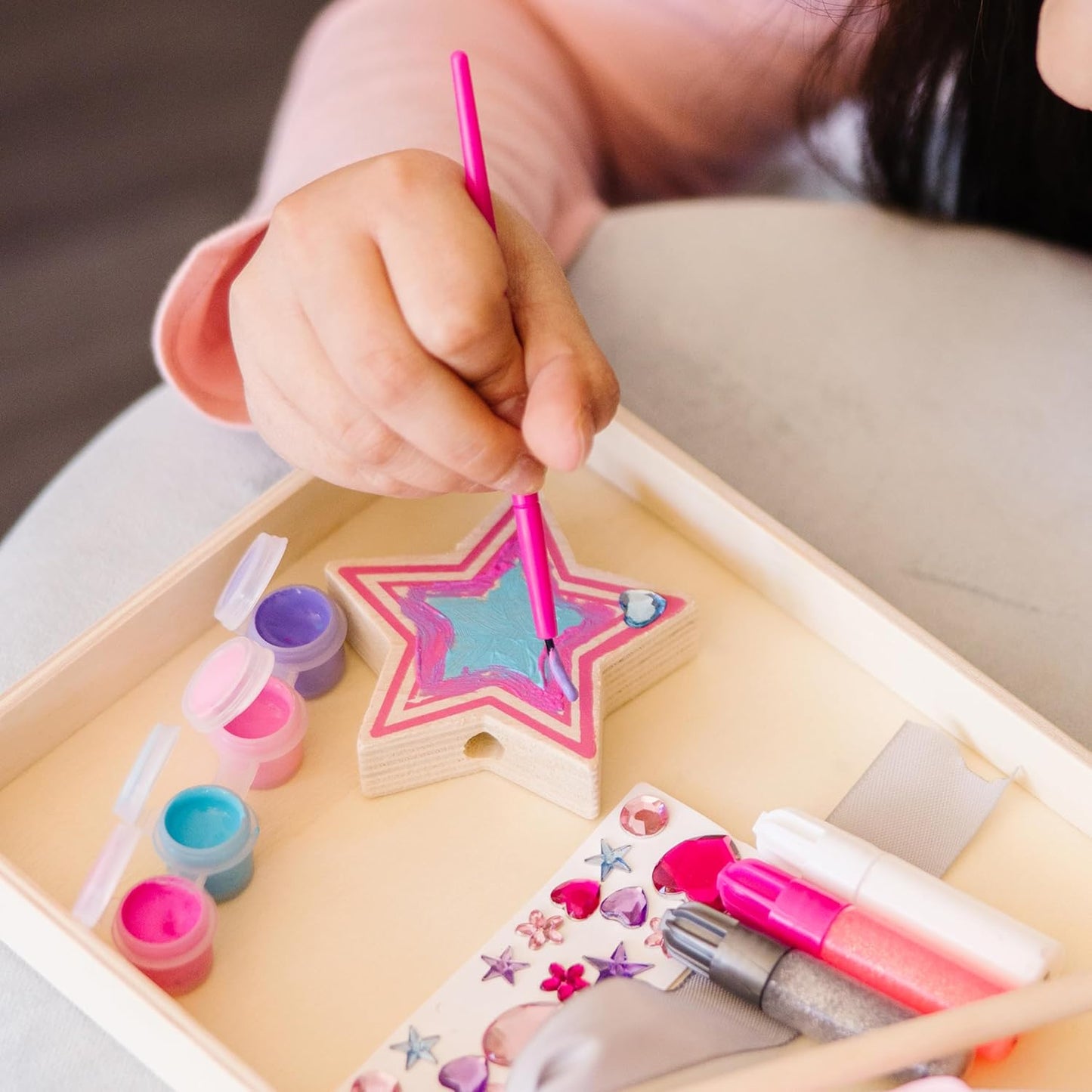 Melissa & Doug Melissa Doug Created By Me Paint Decorate Your Own Wooden Princess Wand