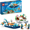 LEGO City Explorer Diving Boat 60377 Ocean Building Toy Includes a Coral Reef Setting
