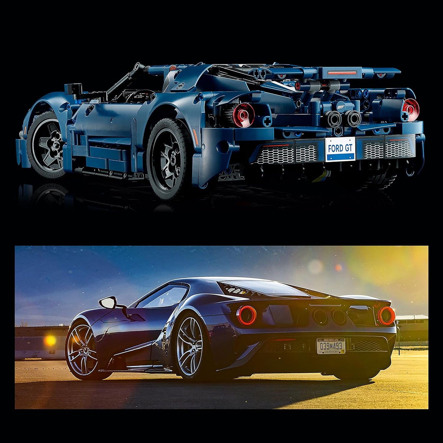LEGO Technic 2022 Ford GT 42154 Car Model Kit to Build Set 112 Scale Supercar with