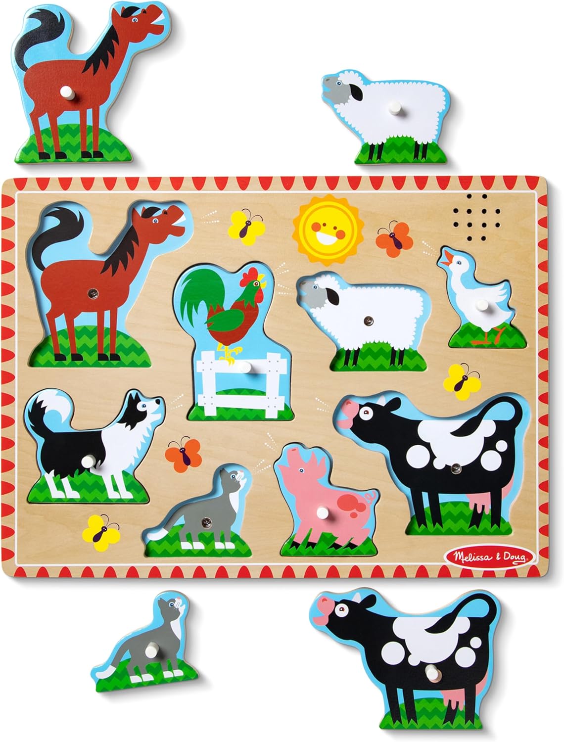 Melissa & Doug Melissa Doug Farm Animals Sound Puzzle