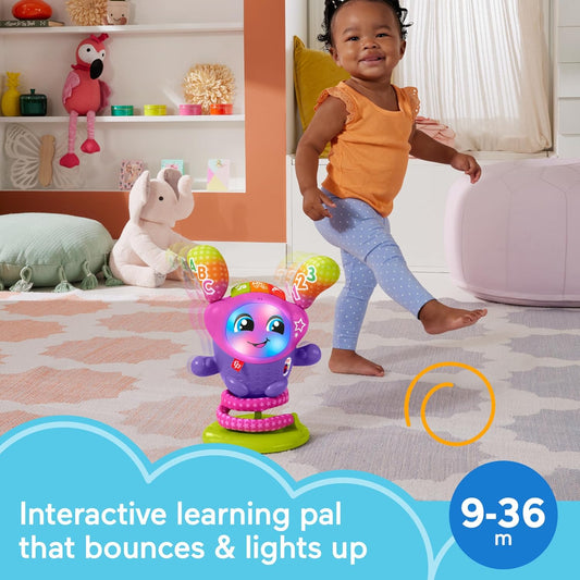 Fisher-Price Baby Toddler Learning Toy DJ Bouncin' Star with Music Lights Bouncing Action