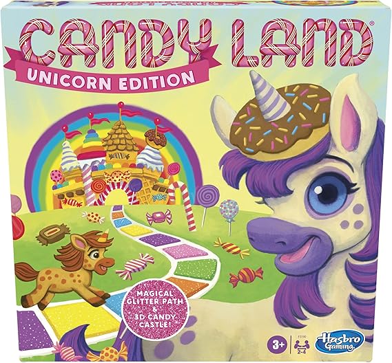Hasbro Gaming Candy Land Unicorn Edition Preschool Board Game