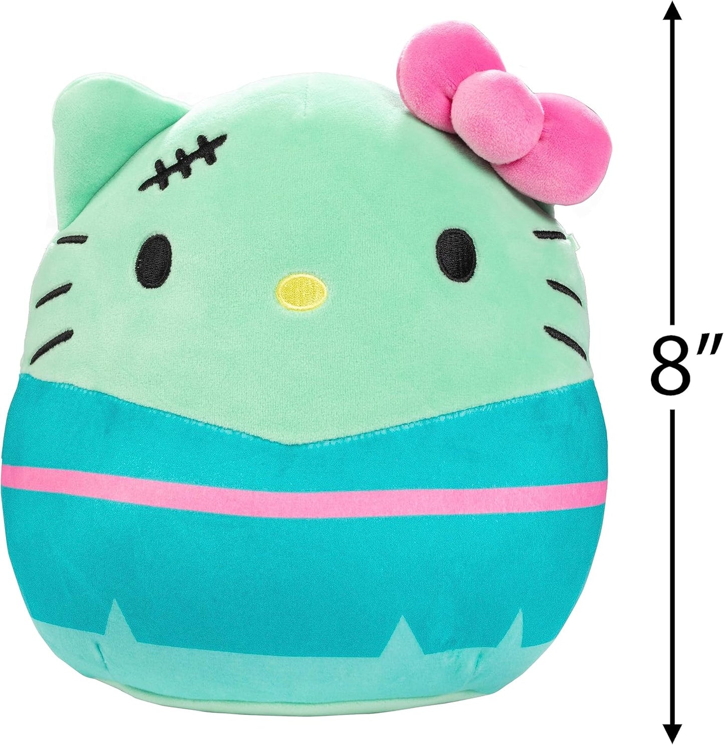 Squishmallows 8 Hello Kitty FrankenKitty- Officially Licensed Kellytoy Halloween Sanrio Plush