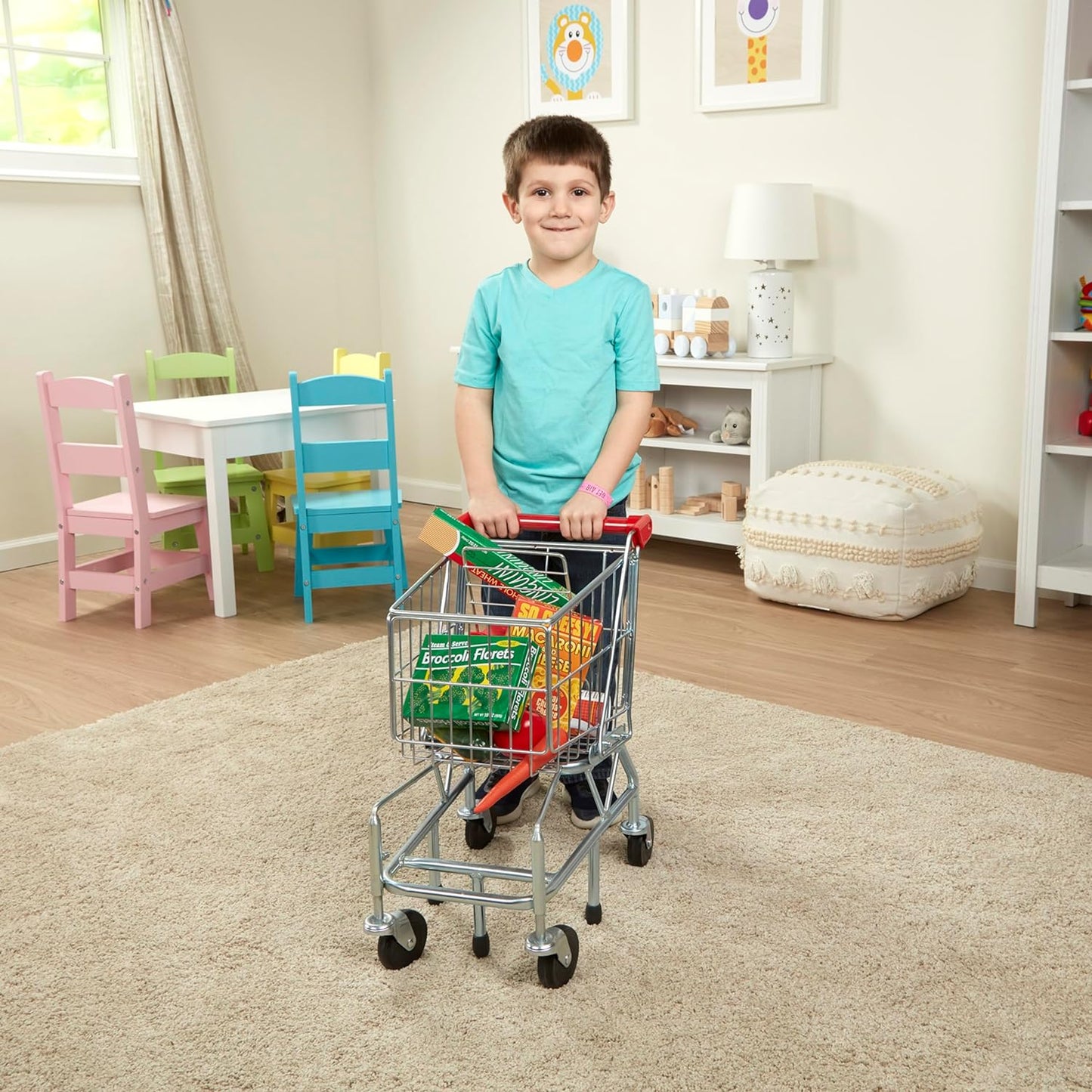 Melissa & Doug Melissa Doug Toy Shopping Cart With Sturdy Metal Frame