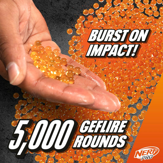 Nerf Pro Gelfire Dual Wield Pack 2 Blasters No-Prime Firing 5000 Gelfire Rounds 2X 100