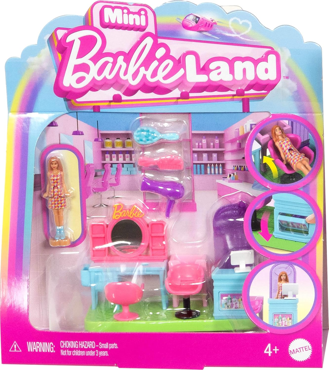 Barbie Mini BarbieLand Hair Salon Playset