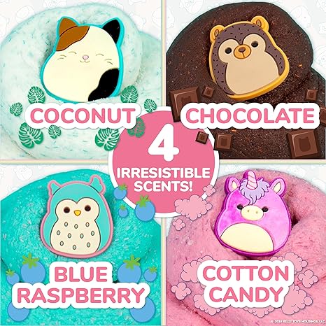 Squishmallows Original Squishmallows Premium Scented Slime 4-Pack 8 oz. Fluffy 4 Scented