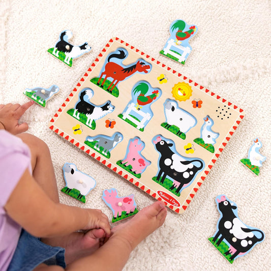 Melissa & Doug Melissa Doug Farm Animals Sound Puzzle