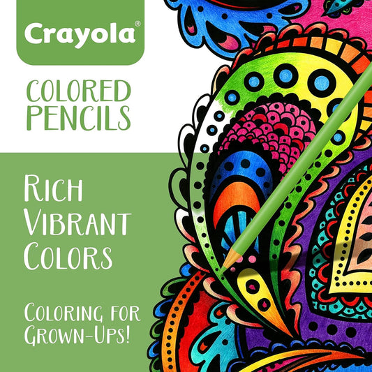 Crayola Colored Pencils For Adults 50ct Colored Pencil Set for Adult Coloring Coloring