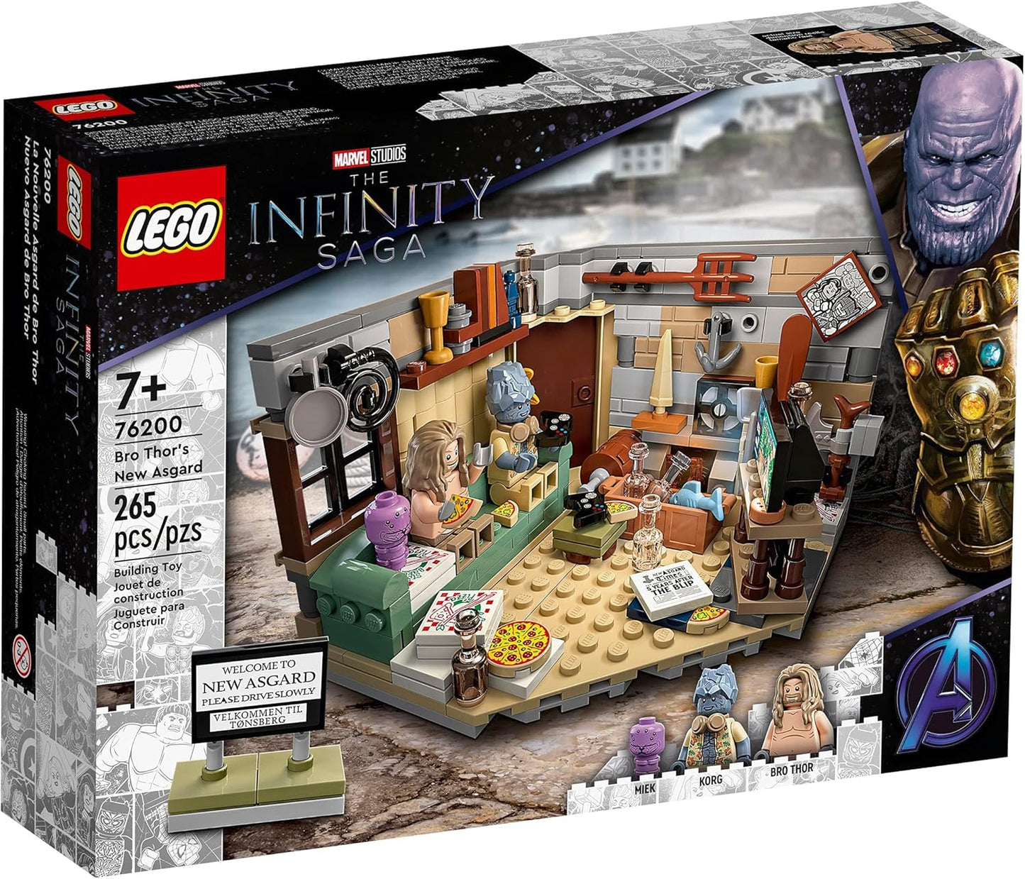 LEGO Marvel 76200 Avengers Endgame Bro Thors New Asgard 265 Pieces