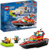 LEGO City Fire Rescue Boat 60373 Toy Floats on Water with Jetpack Dinghy and 3