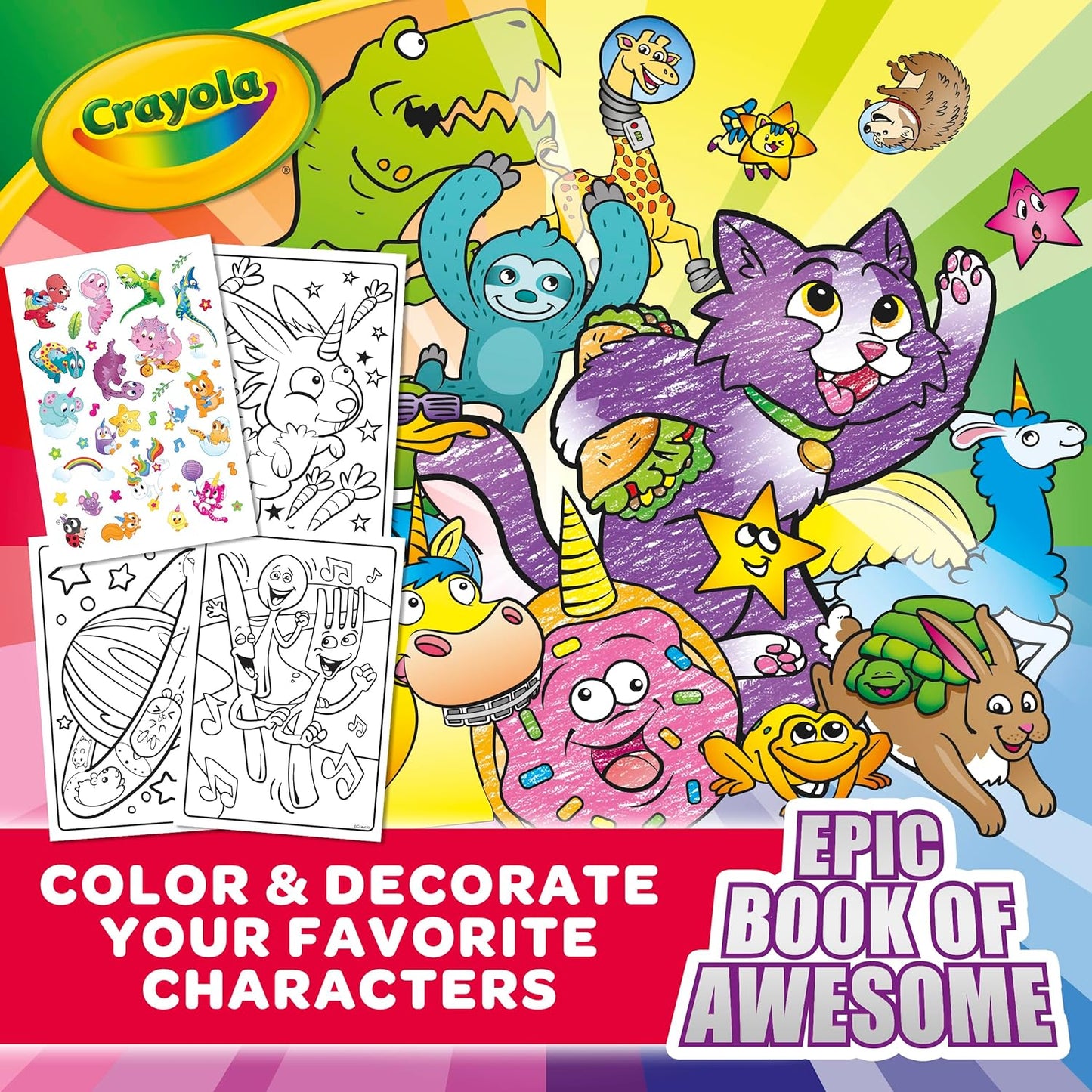 Crayola Coloring Book Big Book of Animal Pals 288 Coloring Pages Age 3 4 5 6