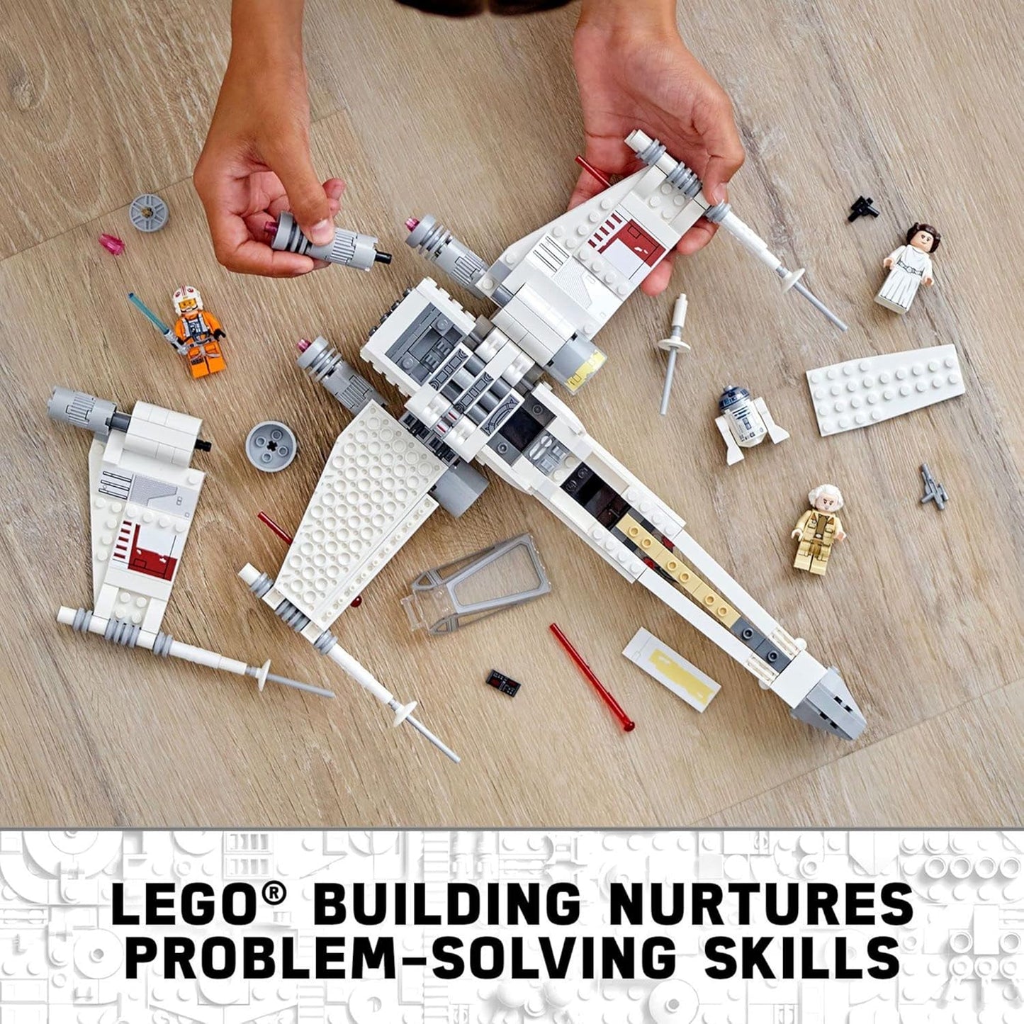 LEGO Star Wars Luke Skywalker's X-Wing Fighter 75301 Building Toy Set - Princess Leia