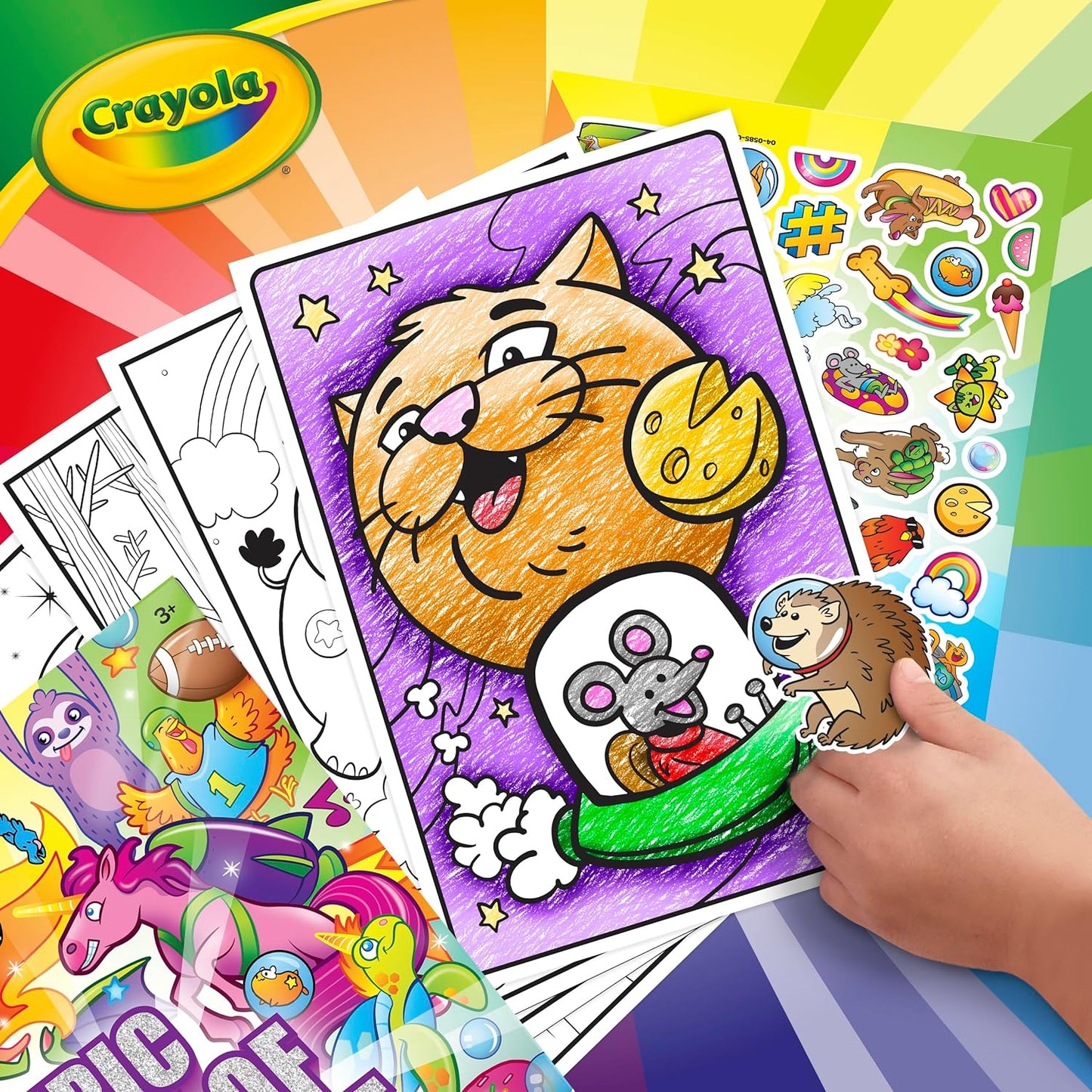 Crayola Coloring Book Big Book of Animal Pals 288 Coloring Pages Age 3 4 5 6
