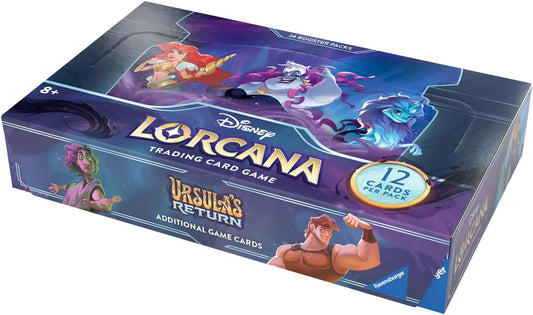 Ravensburger Disney Lorcana TCG Ursula's Return Booster Pack Display 24 Packs with 12