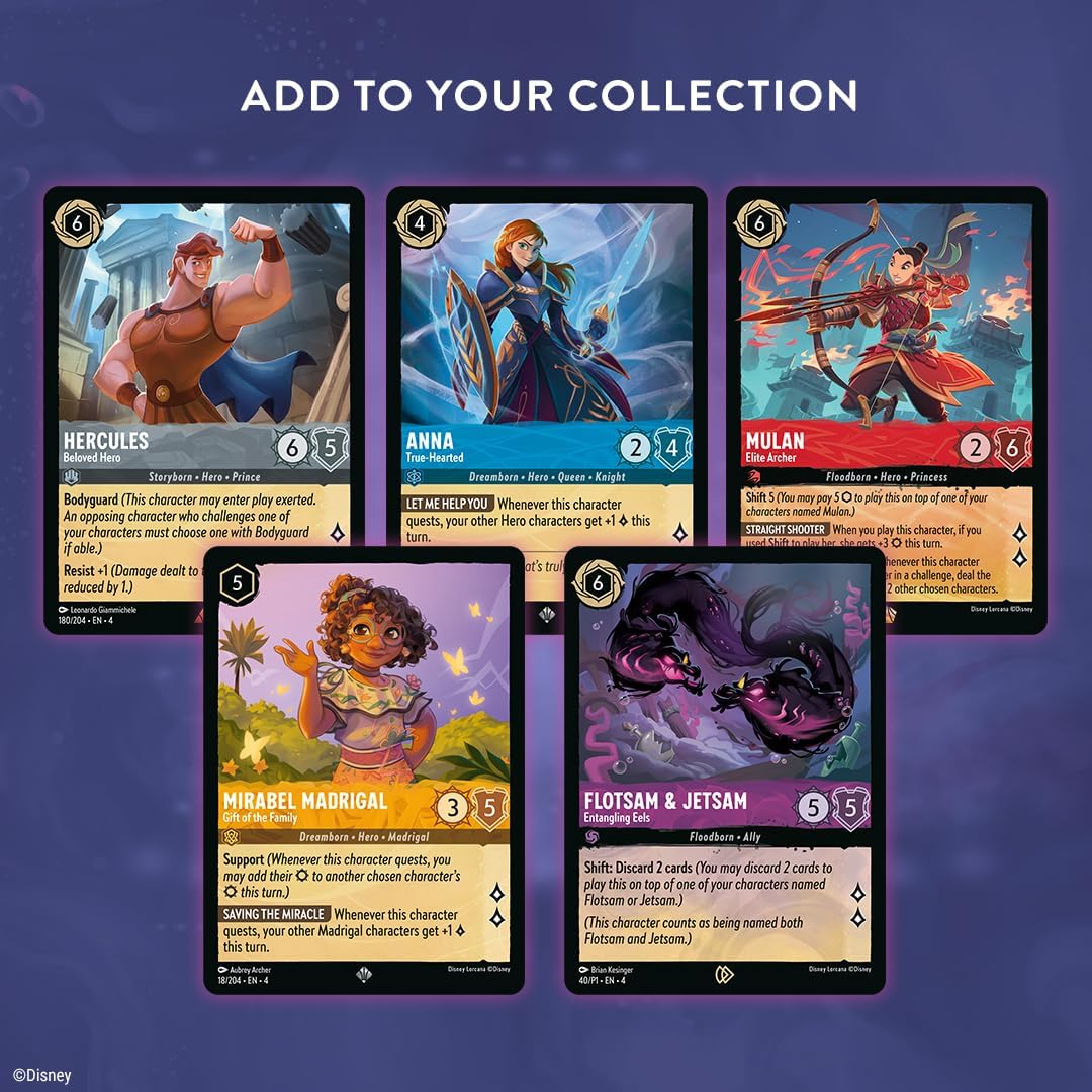 Ravensburger Disney Lorcana TCG Ursula's Return Booster Pack Display 24 Packs with 12