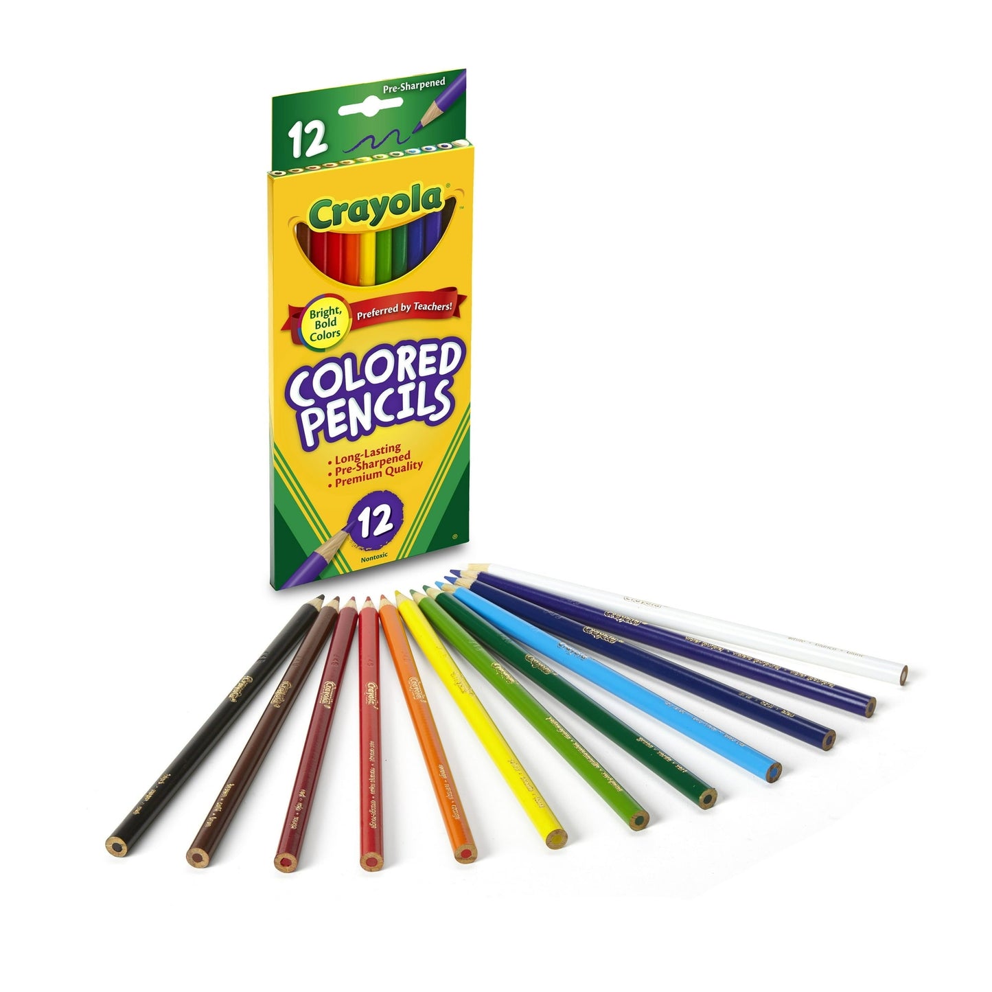 Crayola Colored Pencils Bulk School Supplies For Teachers 12 Packs with 12 Colors Amazon