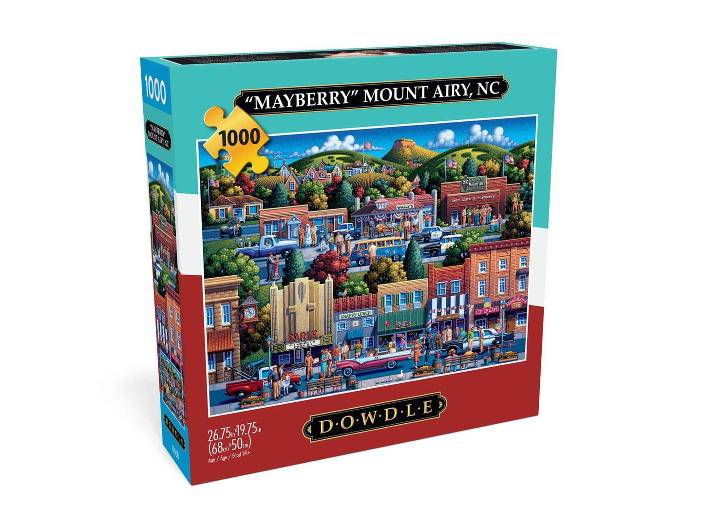 Buffalo Games Buffalo - Eric Dowdle - Mt Airy NC - Mayberry - 1000 Piece Jigsaw Puzzle
