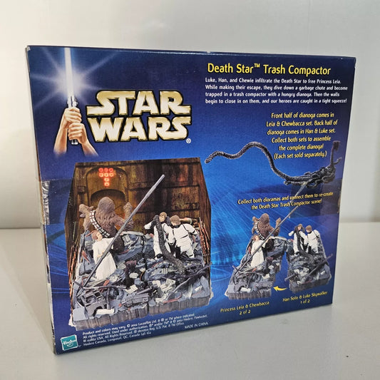 STAR WARS Hasbro Leia and Chewbacca Death Star Trash Compactor A New Hope Star Wars