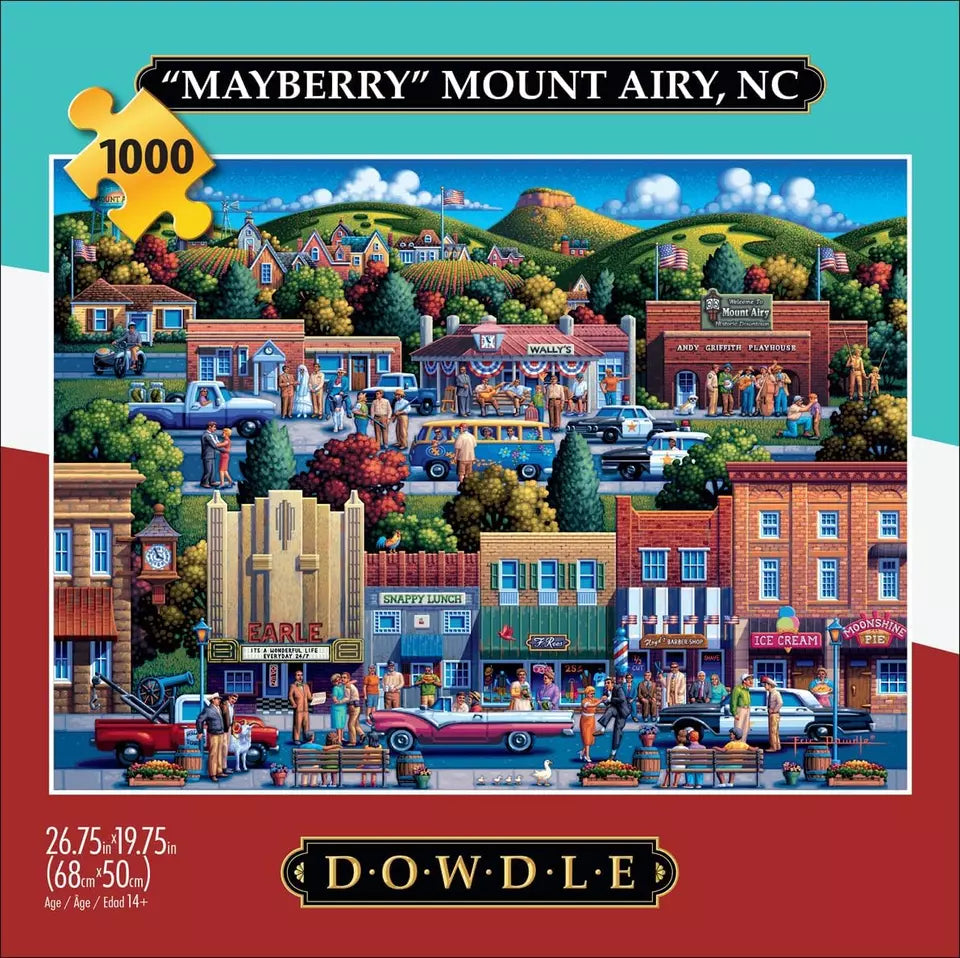 Buffalo Games Buffalo - Eric Dowdle - Mt Airy NC - Mayberry - 1000 Piece Jigsaw Puzzle