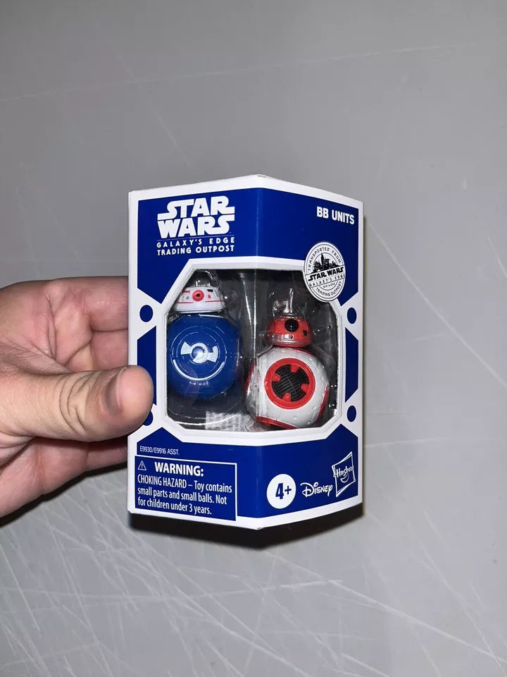 STAR WARS Galaxy's Edge Trading Outpost Depot BB Units Blue and Red