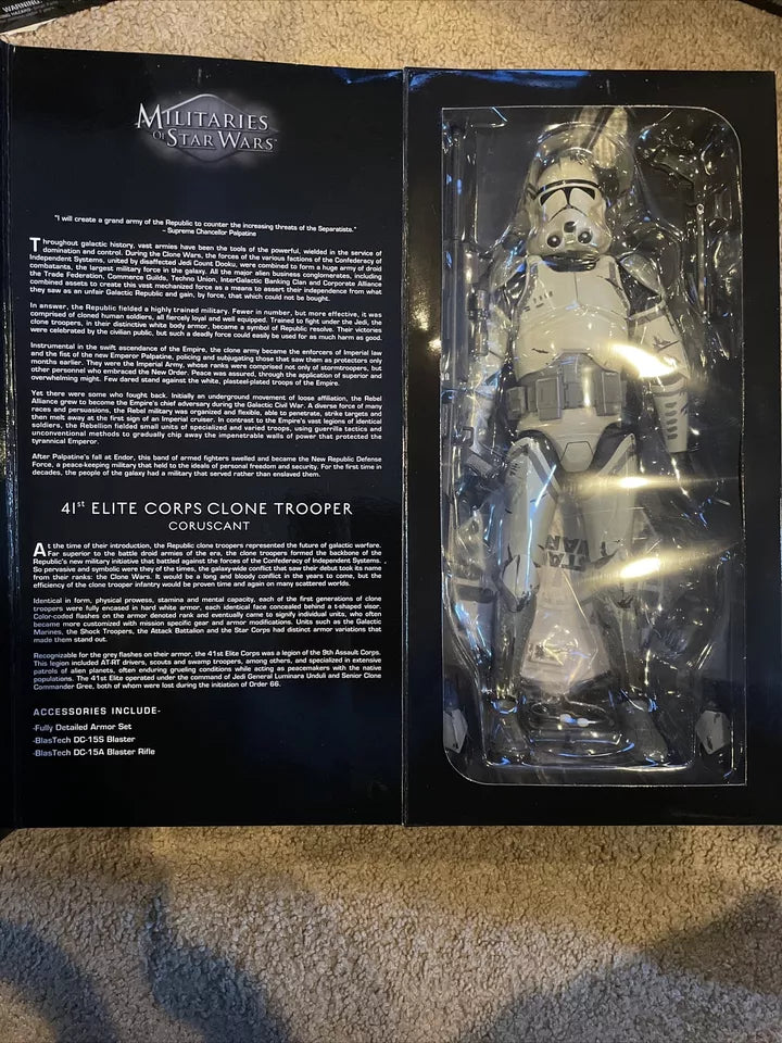 Hasbro Star Wars Clone Trooper 41st Elite Corps Clone Wars Action Figure