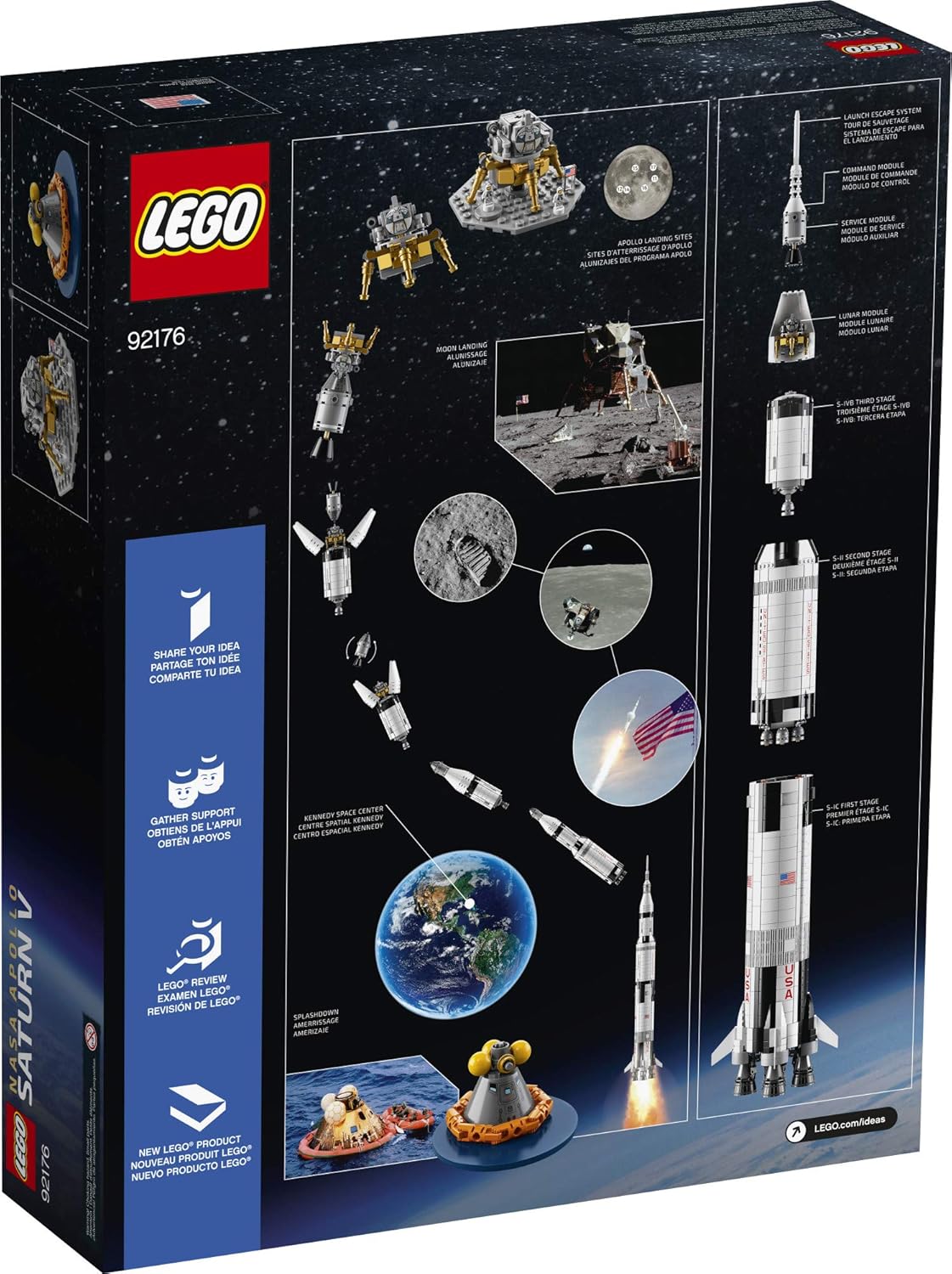 LEGO Ideas NASA Apollo Saturn V 92176