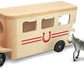 Melissa & Doug Melissa Doug Horse Carrier Wooden Vehicle