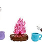 Mattel Disney Frozen Set with Olaf Bruni Figures PLus 5 Campfire Inspired by Mattel
