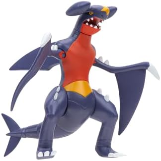 Pokemon Garchomp Battle Feature Figure - 4.5-Inch Garchomp Battle Ready Figure with Tail