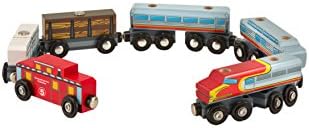 Melissa & Doug Melissa Doug Wooden Train Cars Set