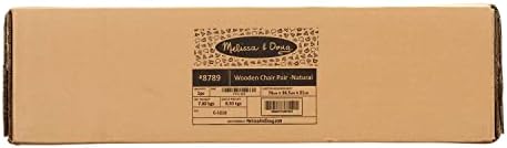 Melissa & Doug Melissa Doug Wooden Chairs Set of 2 - Blonde Furniture for Playroom Wooden