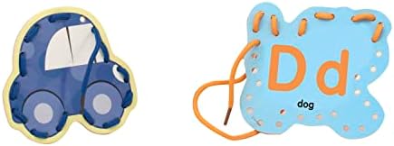 Melissa & Doug Melissa Doug Alphabet Wooden Lacing Cards With Double-Sided Panels and