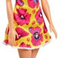 Barbie Doll Blonde Wearing Yellow and Pink Floral Dress