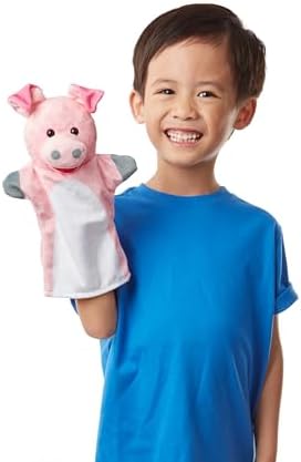 Melissa & Doug Melissa Doug Barn Buddies Hand Puppets Set of 6 Cow Sheep Horse Duck